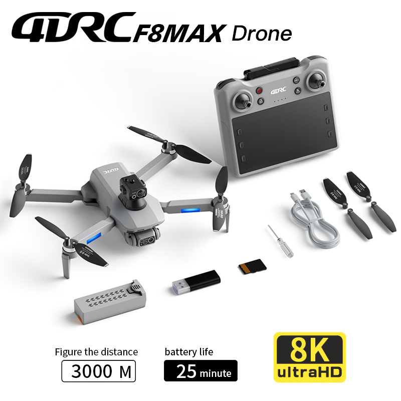 Drone Kit Professional - F8 MAX GPS Drone Professionele 8K
